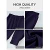imageAleumdr Womens High Waisted Sweatpants with Pockets Workout Running Jogger Pants Baggy Lounge Sweat PantsNavy Blue