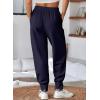 imageAleumdr Womens High Waisted Sweatpants with Pockets Workout Running Jogger Pants Baggy Lounge Sweat PantsNavy Blue
