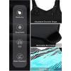 imageAleumdr Womens One Piece Swimsuit Athletic Swimwear Bathing Suits Color Block Print Sport SwimsuitsBlue 4