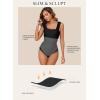 imageAleumdr Womens One Piece Swimsuit Ruched Tummy Control Bathing Suit Adjustable Strap Full Coverage SwimwearBlack