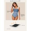 imageAleumdr Womens One Piece Swimsuit Ruched Tummy Control Bathing Suit Adjustable Strap Full Coverage SwimwearColor Blockreal Teal
