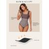 imageAleumdr Womens One Piece Swimsuit Ruched Tummy Control Bathing Suit Adjustable Strap Full Coverage SwimwearDark Brown