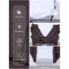 imageAleumdr Womens One Piece Swimsuit Ruffle Cutout Swimdress Tummy Control V Neck Wrap SwimwearCoffee