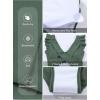 imageAleumdr Womens One Piece Swimsuit Ruffle Cutout Swimdress Tummy Control V Neck Wrap SwimwearGreen