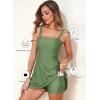 imageAleumdr Womens One Piece Swimsuit Tummy Control Swim Dress Modest Full Coverage Skirt Bathing Suit with PocketsMist Green