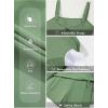 imageAleumdr Womens One Piece Swimsuit Tummy Control Swim Dress Modest Full Coverage Skirt Bathing Suit with PocketsMist Green