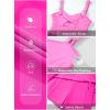 imageAleumdr Womens One Piece Swimsuit Tummy Control Swim Dress Modest Full Coverage Skirt Bathing Suit with PocketsRose Red