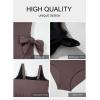 imageAleumdr Womens Plus Size Swimsuit One Piece Swim Dress Modest Full Coverage Tummy Control Bathing Suit with SkirtCoffee