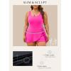 imageAleumdr Womens Plus Size Swimsuit One Piece Swim Dress Modest Full Coverage Tummy Control Bathing Suit with SkirtSachet Pink