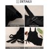 imageAleumdr Womens Plus Size Tankini Swimsuit 2 Piece Tummy Control Bathing Suit Blouson Tankni Top with Boy Short 2025Black