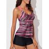 imageAleumdr Womens Printed Strappy Racerback Swim Tankini Top Only No Bottom S  XXXLAs Picture
