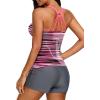 imageAleumdr Womens Printed Strappy Racerback Swim Tankini Top Only No Bottom S  XXXLAs Picture