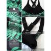 imageAleumdr Womens Printed Strappy Racerback Swim Tankini Top Only No Bottom S  XXXLGreen Printed