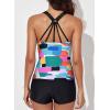 imageAleumdr Womens Printed Strappy Racerback Swim Tankini Top Only No Bottom S  XXXLMulticolor