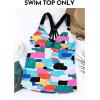 imageAleumdr Womens Printed Strappy Racerback Swim Tankini Top Only No Bottom S  XXXLMulticolor