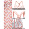 imageAleumdr Womens Printed Strappy Racerback Swim Tankini Top Only No Bottom S  XXXLOrange