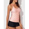 imageAleumdr Womens Printed Strappy Racerback Swim Tankini Top Only No Bottom S  XXXLOrange