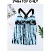 imageAleumdr Womens Printed Strappy Racerback Swim Tankini Top Only No Bottom S  XXXLSky Blue