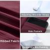 imageAleumdr Womens Ribbed One Piece Swimsuits Modest Swim Dress Tummy Control Adjustable Straps Bathing Suit with PocketsBurgundy
