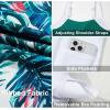 imageAleumdr Womens Ribbed One Piece Swimsuits Modest Swim Dress Tummy Control Adjustable Straps Bathing Suit with PocketsGreen Floral