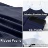 imageAleumdr Womens Ribbed One Piece Swimsuits Modest Swim Dress Tummy Control Adjustable Straps Bathing Suit with PocketsNavy Blue