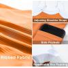 imageAleumdr Womens Ribbed One Piece Swimsuits Modest Swim Dress Tummy Control Adjustable Straps Bathing Suit with PocketsOrange