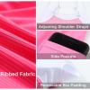 imageAleumdr Womens Ribbed One Piece Swimsuits Modest Swim Dress Tummy Control Adjustable Straps Bathing Suit with PocketsPink