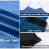 imageAleumdr Womens Ribbed One Piece Swimsuits Modest Swim Dress Tummy Control Adjustable Straps Bathing Suit with PocketsSky Blue