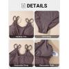 imageAleumdr Womens Tankini Bathing Suit 2 Piece Tummy Control Swimsuit Scallop Trim Tankini Top with BottomDark Brown