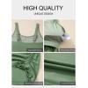 imageAleumdr Womens Tankini Top Only Ruched Tummy Control Bathing Suit Top Modest Swim Tank Top No BottomMist Green