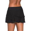 imageAleumdr Womens Waistband Layered Swimdress Ruffle Swim Skirt Swimsuit BottomAvailable in PlusBlack
