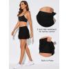 imageAleumdr Womens Waistband Layered Swimdress Ruffle Swim Skirt Swimsuit BottomAvailable in PlusBlack