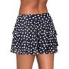 imageAleumdr Womens Waistband Layered Swimdress Ruffle Swim Skirt Swimsuit BottomAvailable in PlusBlack Spot