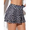 imageAleumdr Womens Waistband Layered Swimdress Ruffle Swim Skirt Swimsuit BottomAvailable in PlusBlack Spot