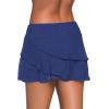 imageAleumdr Womens Waistband Layered Swimdress Ruffle Swim Skirt Swimsuit BottomAvailable in PlusBlue