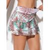 imageAleumdr Womens Waistband Layered Swimdress Ruffle Swim Skirt Swimsuit BottomAvailable in PlusBlue Flower