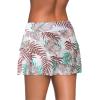 imageAleumdr Womens Waistband Layered Swimdress Ruffle Swim Skirt Swimsuit BottomAvailable in PlusBlue Flower