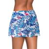 imageAleumdr Womens Waistband Layered Swimdress Ruffle Swim Skirt Swimsuit BottomAvailable in PlusBlue Printed
