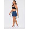 imageAleumdr Womens Waistband Layered Swimdress Ruffle Swim Skirt Swimsuit BottomAvailable in PlusBlue a