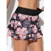 imageAleumdr Womens Waistband Layered Swimdress Ruffle Swim Skirt Swimsuit BottomAvailable in PlusFloral Black