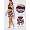 imageAleumdr Womens Waistband Layered Swimdress Ruffle Swim Skirt Swimsuit BottomAvailable in PlusFloral Black