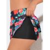 imageAleumdr Womens Waistband Layered Swimdress Ruffle Swim Skirt Swimsuit BottomAvailable in PlusFlower Printed