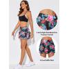 imageAleumdr Womens Waistband Layered Swimdress Ruffle Swim Skirt Swimsuit BottomAvailable in PlusFlower Printed