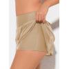 imageAleumdr Womens Waistband Layered Swimdress Ruffle Swim Skirt Swimsuit BottomAvailable in PlusLight Beige