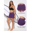 imageAleumdr Womens Waistband Layered Swimdress Ruffle Swim Skirt Swimsuit BottomAvailable in PlusPurple