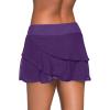 imageAleumdr Womens Waistband Layered Swimdress Ruffle Swim Skirt Swimsuit BottomAvailable in PlusPurple