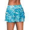 imageAleumdr Womens Waistband Layered Swimdress Ruffle Swim Skirt Swimsuit BottomAvailable in PlusSky Blue Printed