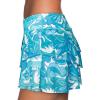 imageAleumdr Womens Waistband Layered Swimdress Ruffle Swim Skirt Swimsuit BottomAvailable in PlusSky Blue Printed