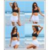 imageAleumdr Womens Waistband Layered Swimdress Ruffle Swim Skirt Swimsuit BottomAvailable in PlusWhite