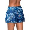 imageAleumdr Womens Waistband Layered Swimdress Ruffle Swim Skirt Swimsuit BottomAvailable in PlusWhite Leaves
